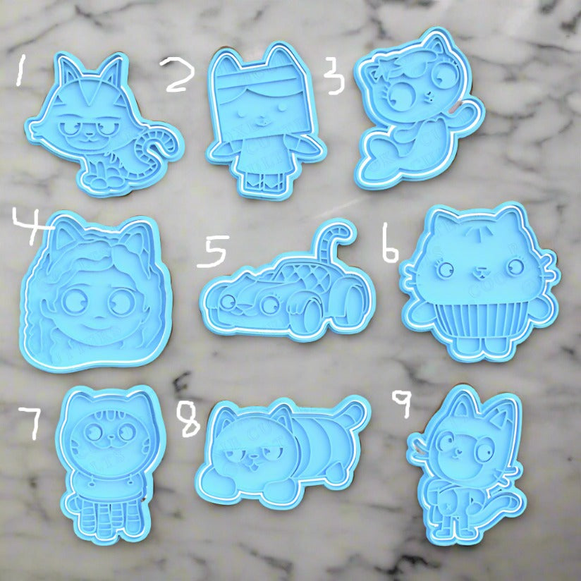 Doll house characters Stamp and cutters