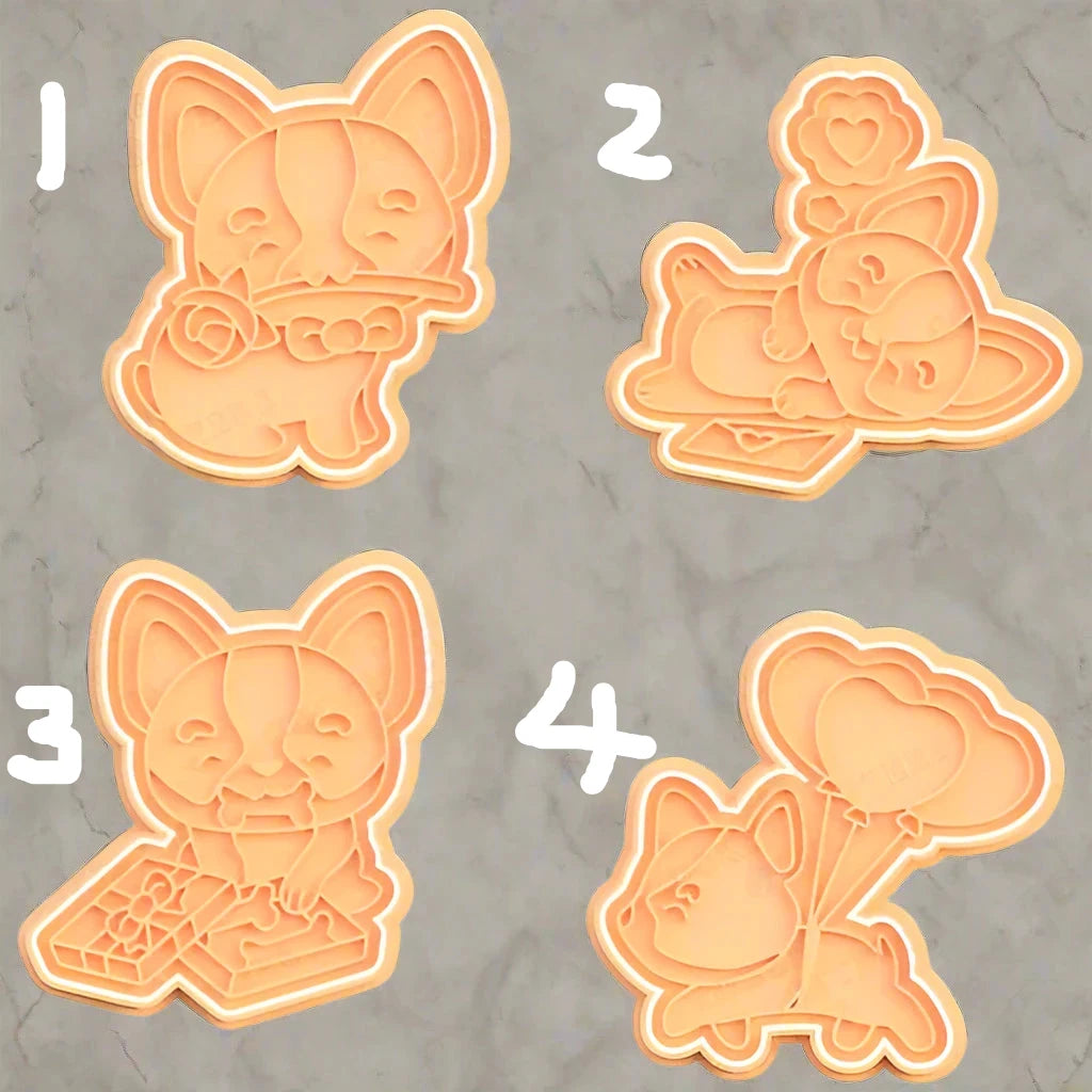 Dog Valentine Stamps and cutters
