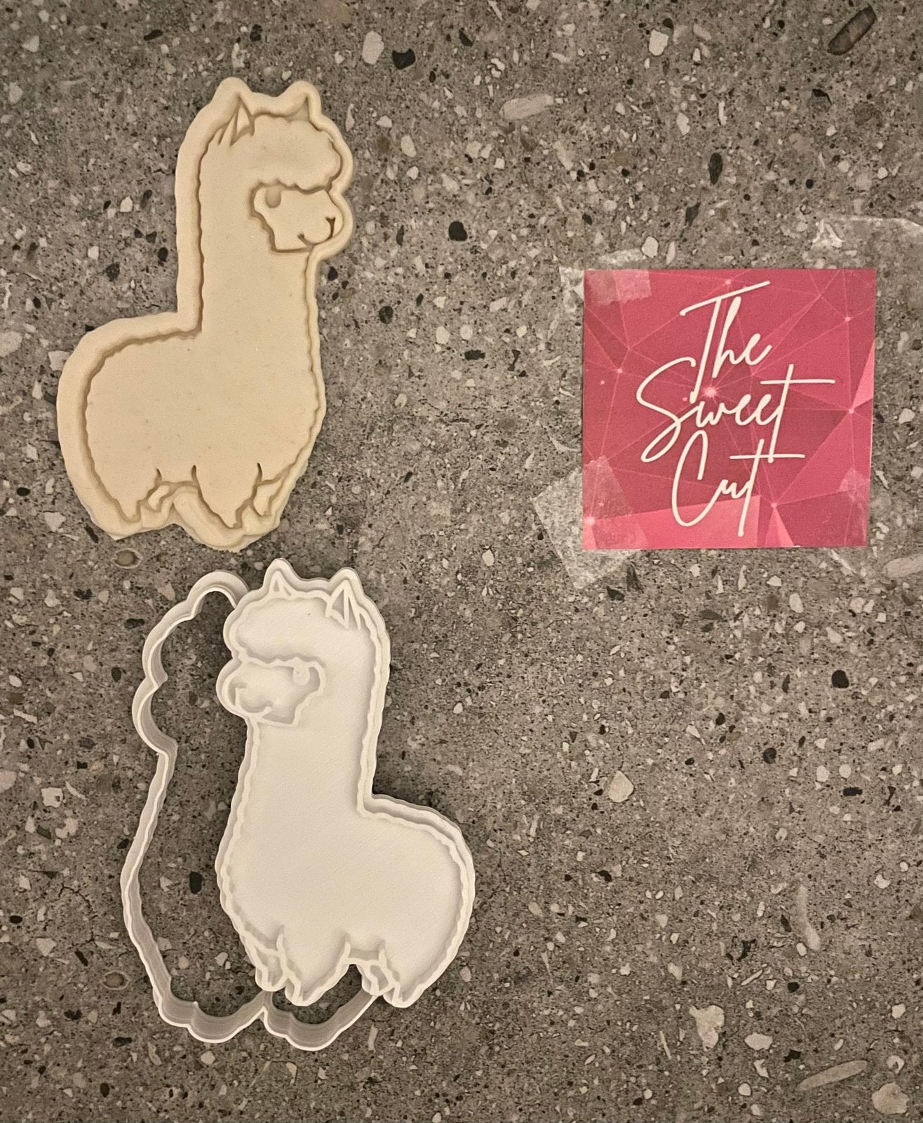 Llama stamp and cutter