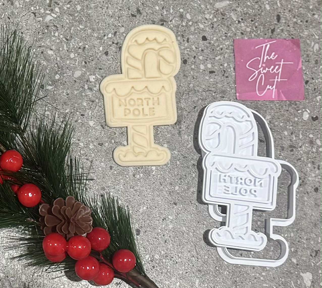 North Pole stamp and cutter