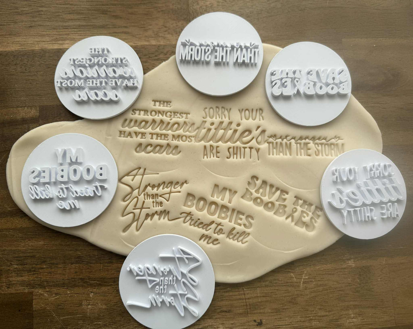 Cancer quotes with circle cutter
