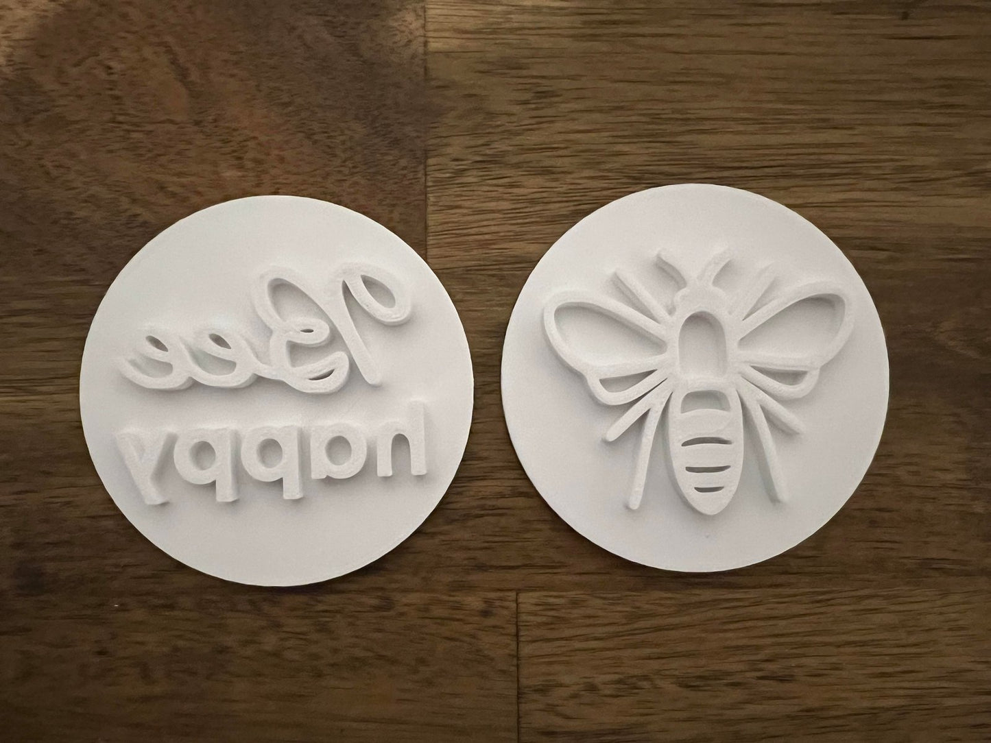Bee stamp with quote