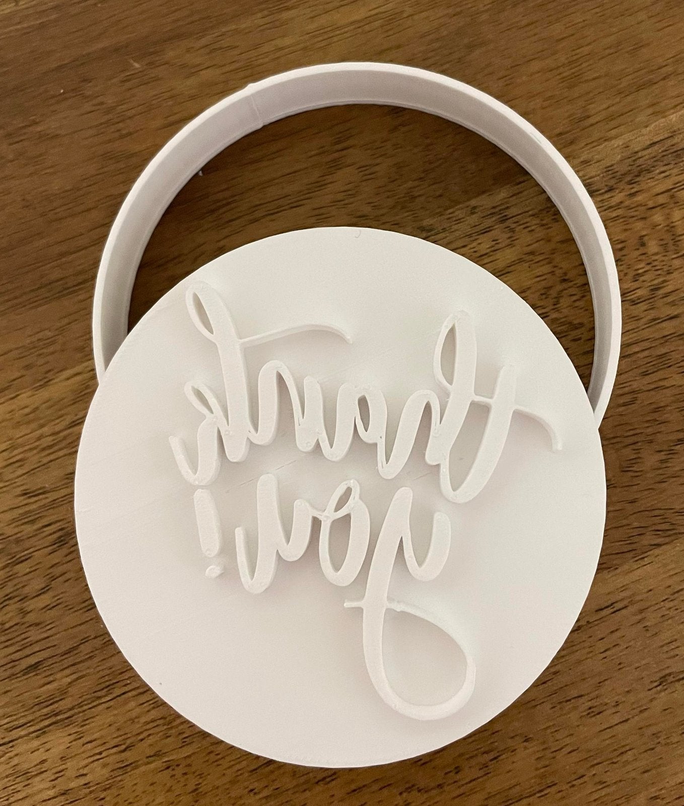 Thank you (cursive), Stamp and Cutter,