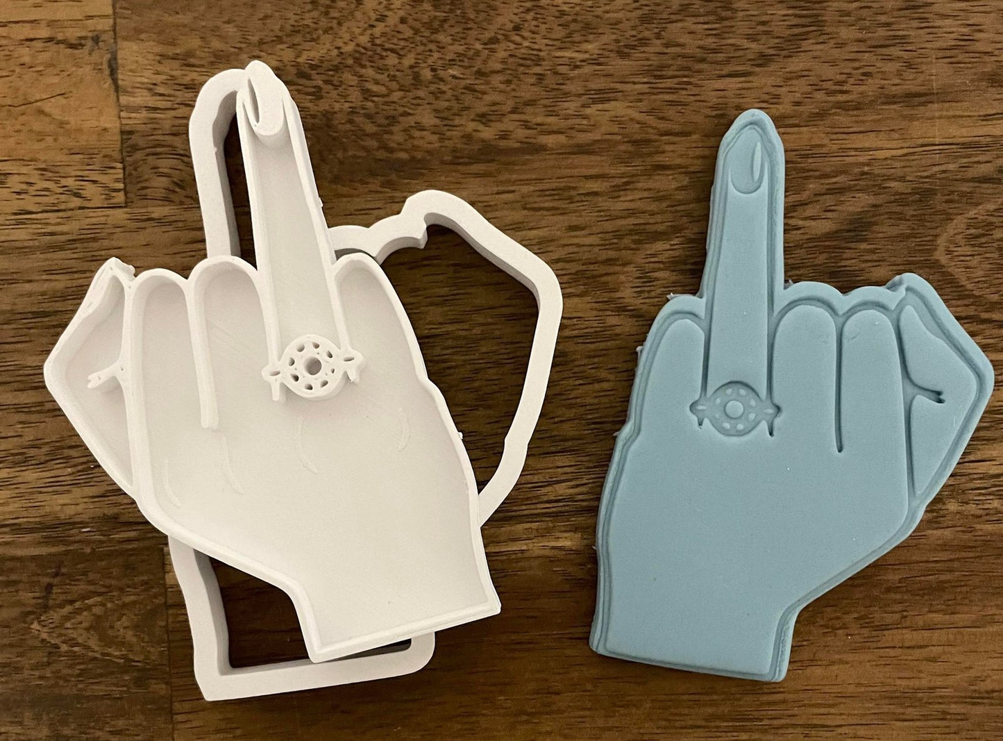 Ring finger stamp and cutter