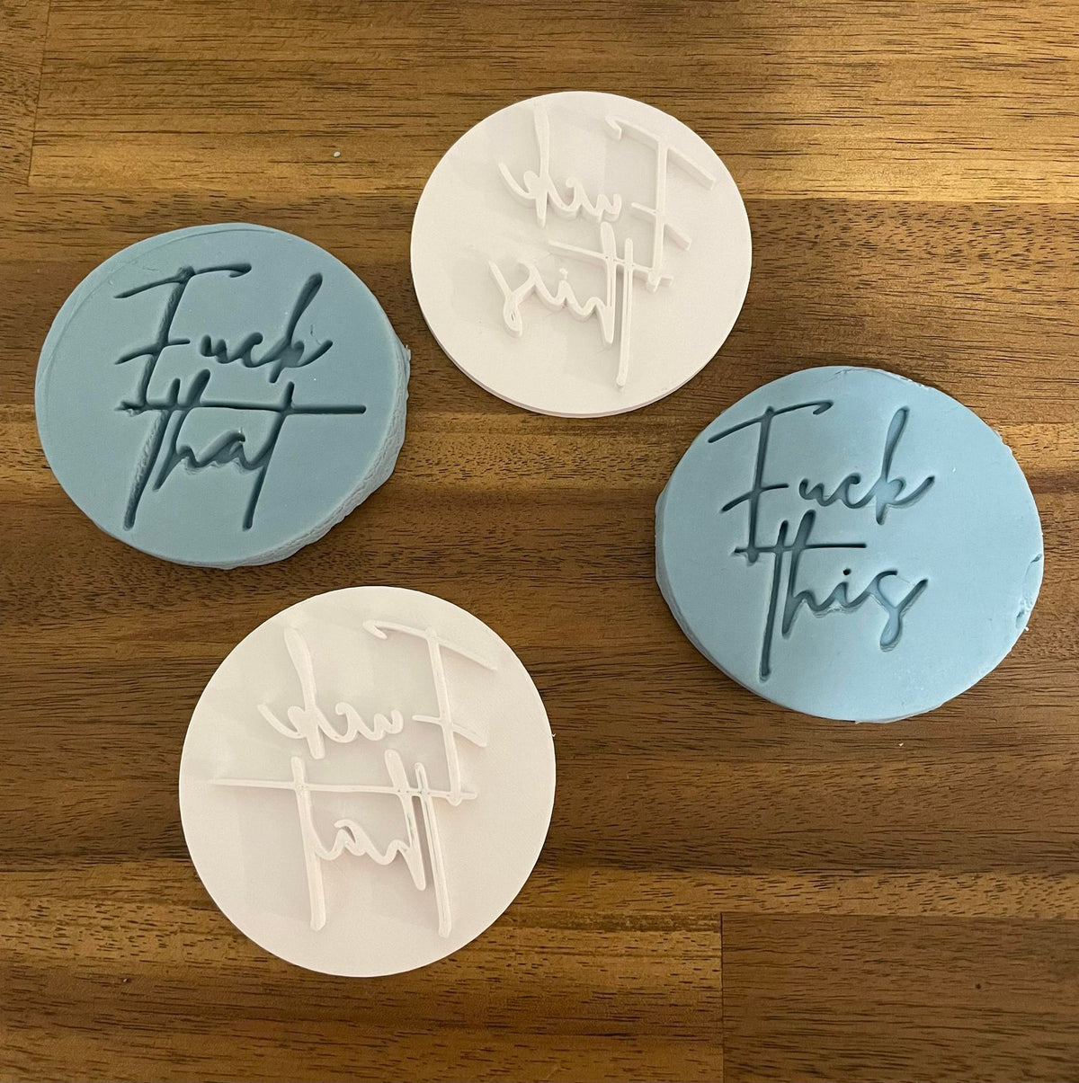 F*ck this, F*ck that stamp + circle cutter
