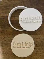 First trip around the sun stamp + Circle cutter
