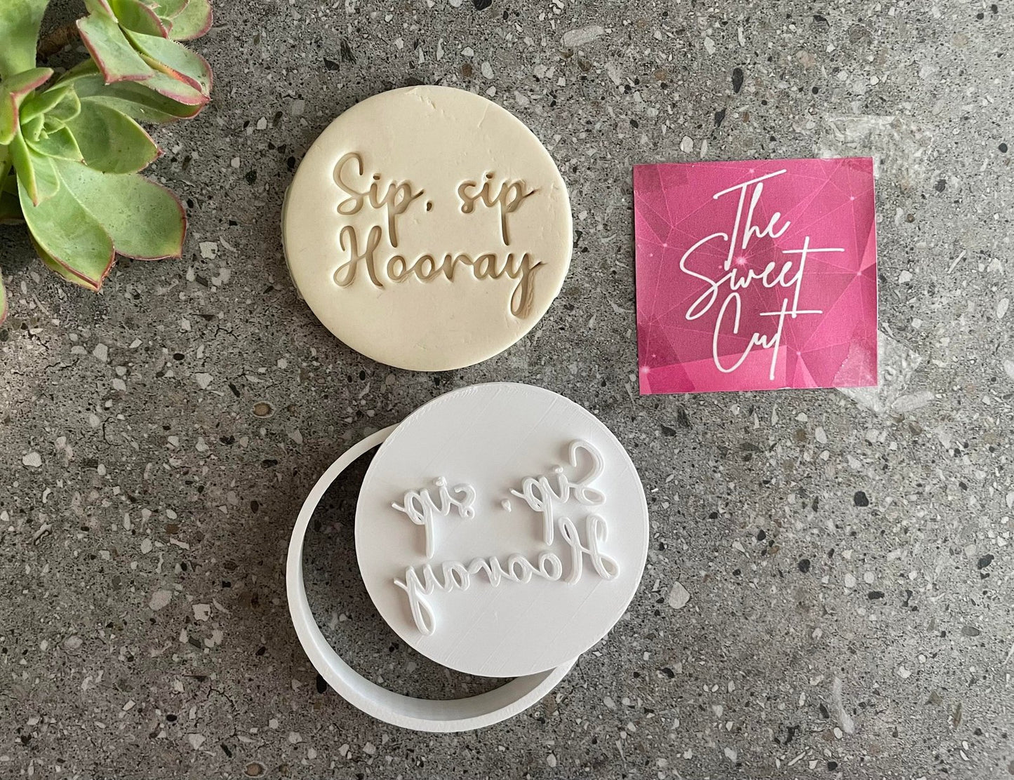Sip, Sip Hooray Stamp and Circle Cutter