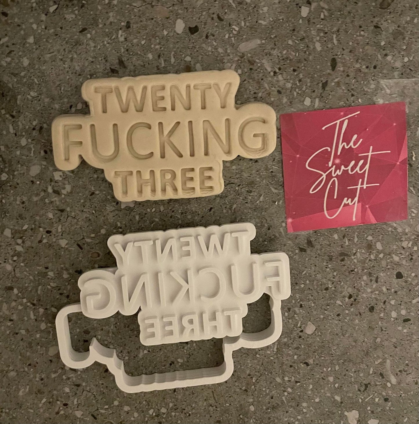 Twenty Fucking Three Stamp and Cutter