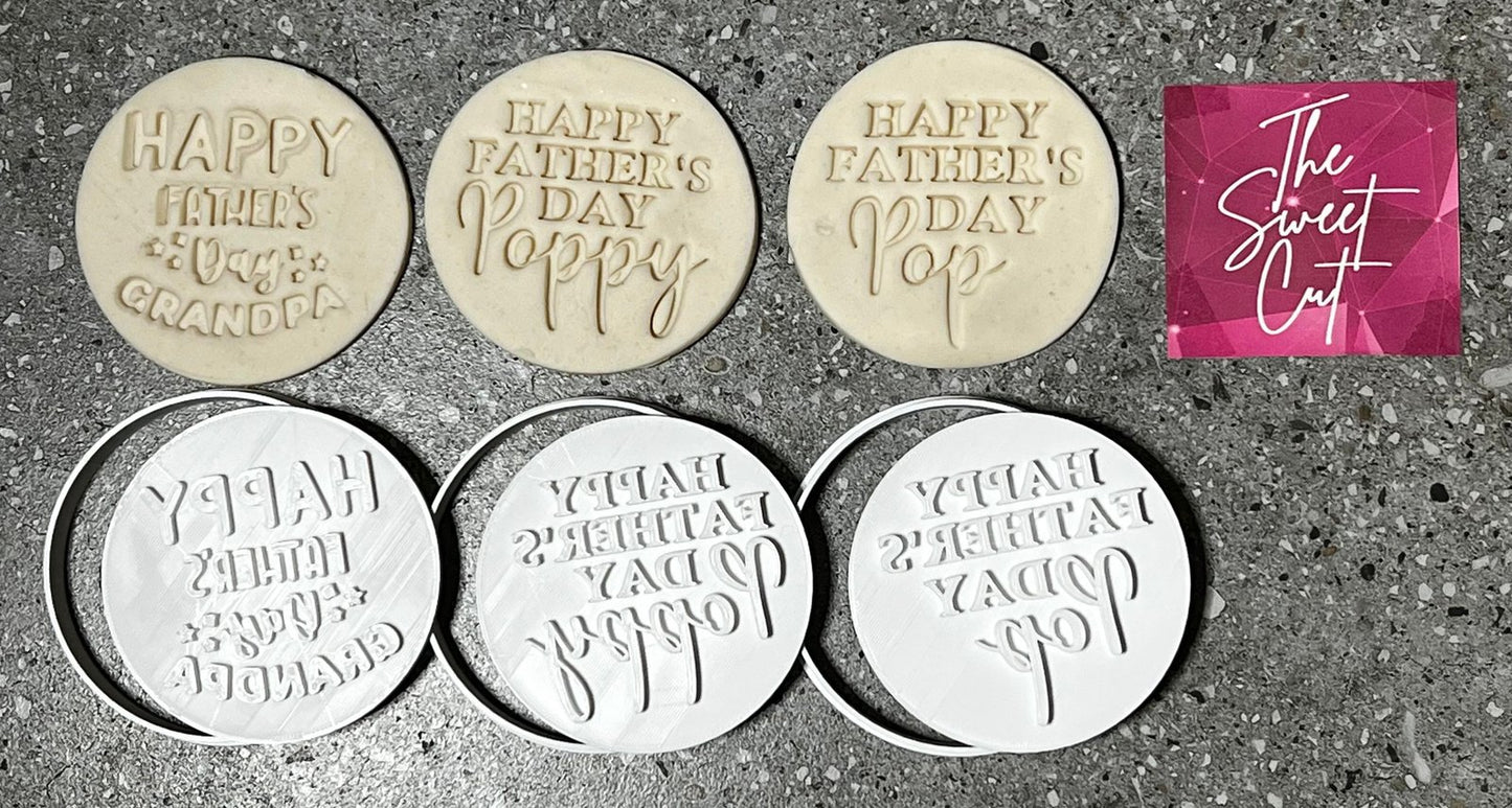 Happy Father's day pop Stamps and circle cutter