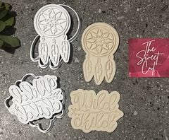 Wild child + Dream catcher stamp and Cutter