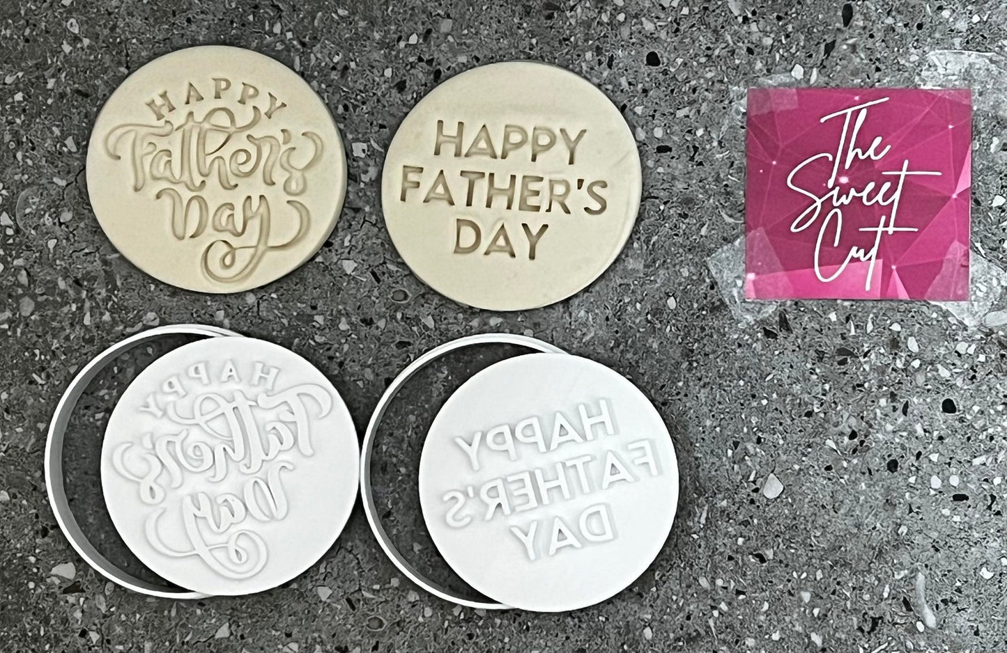 Happy Father's Day Stamp and circle cutter