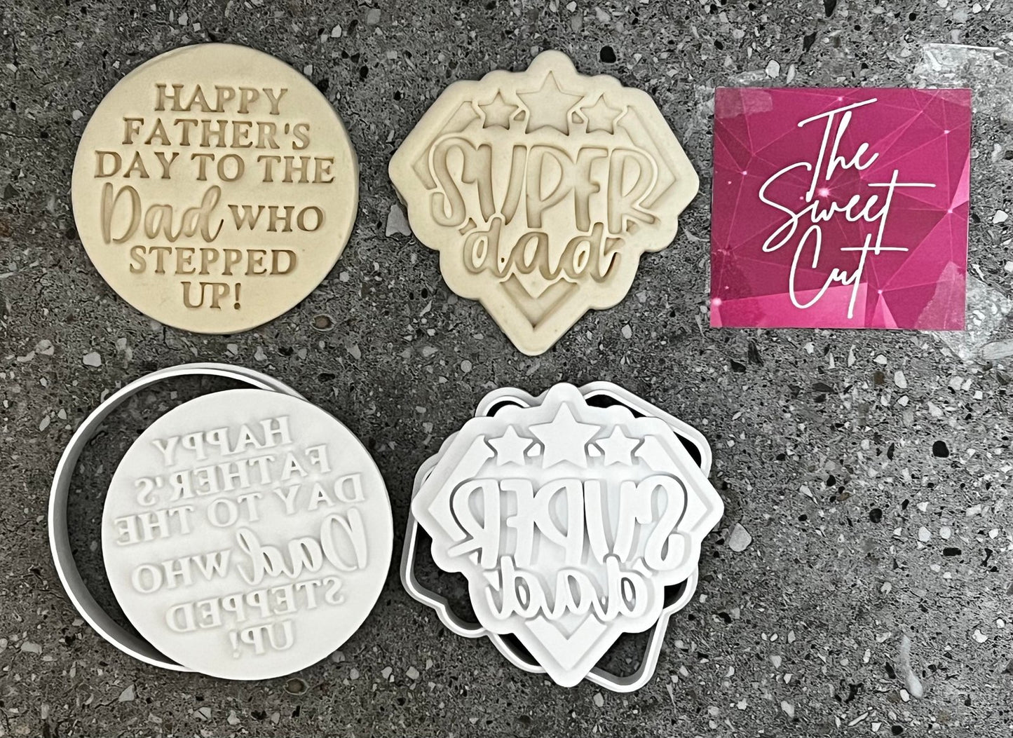 Super Dad and Step Dad Stamps