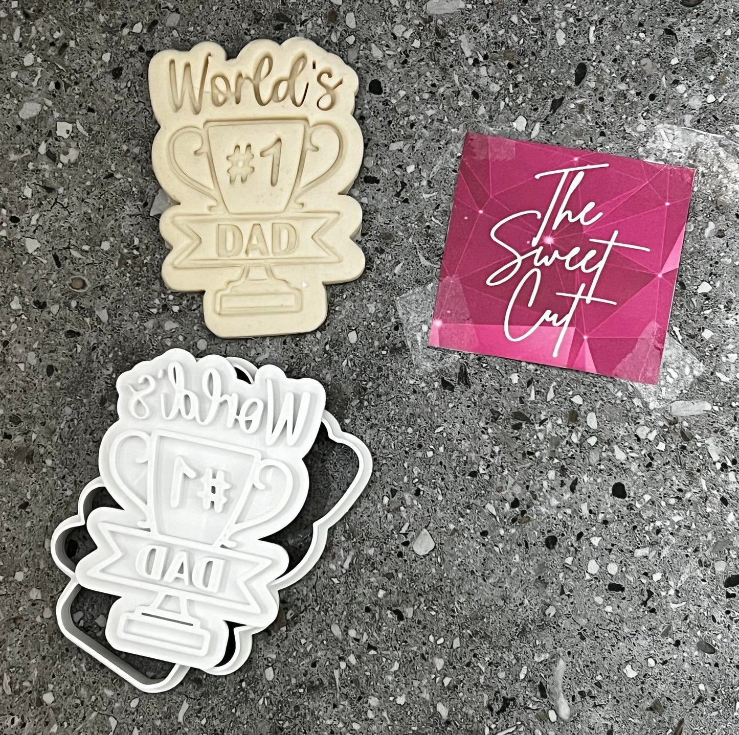 World's #1 Dad Stamp and Cutter