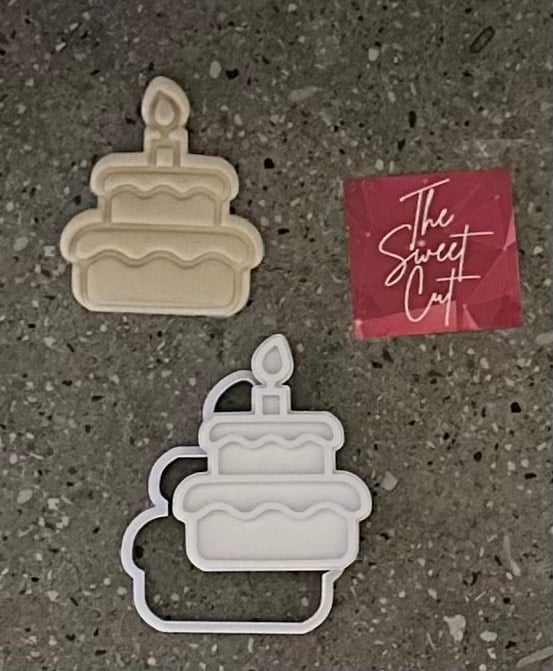 Cake stamp and cutter
