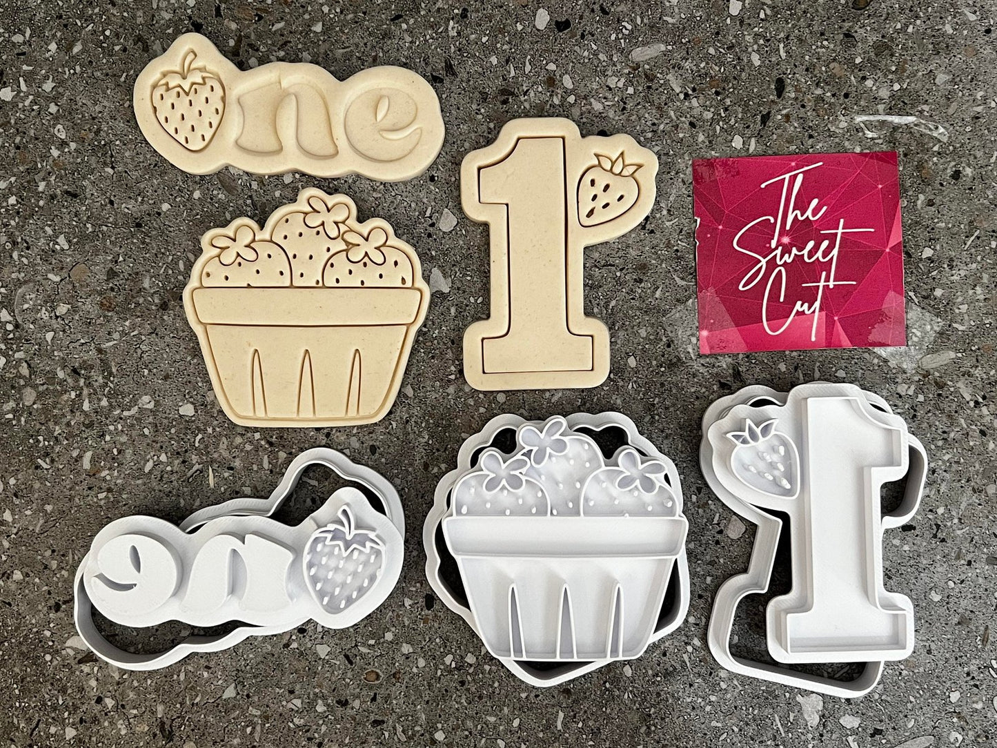Strawberry one pack stamp and cutter