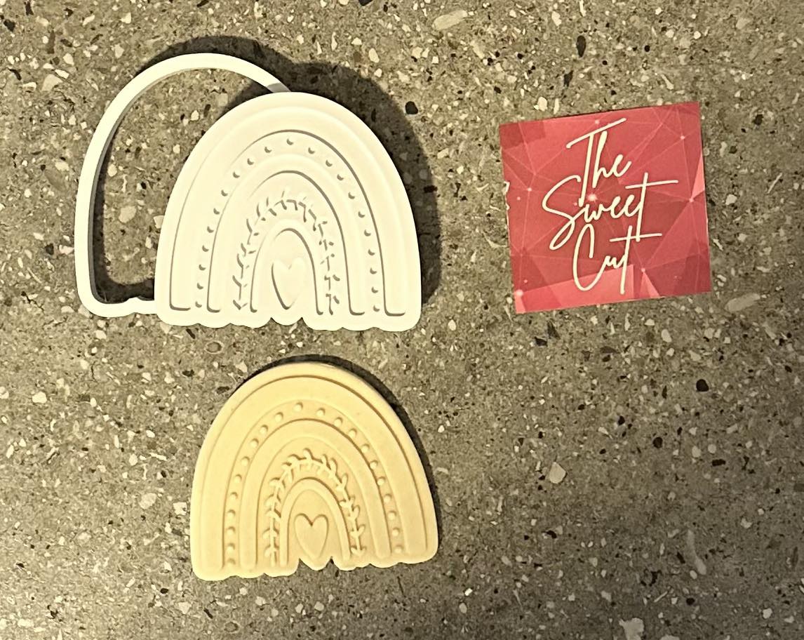 Rainbow Raised stamp and cutter