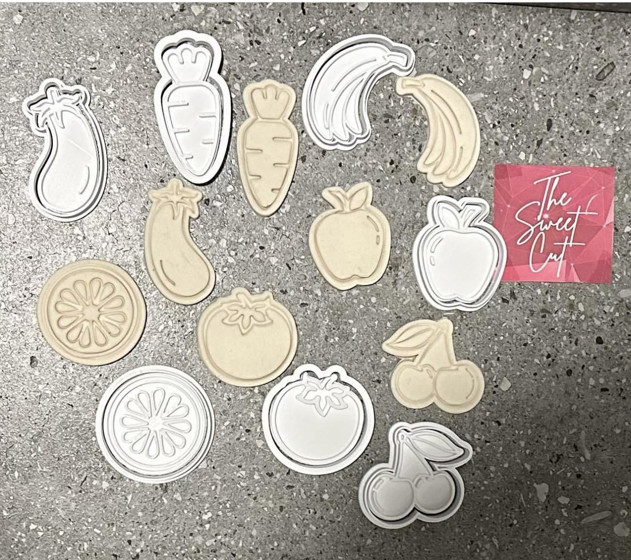 Fruit and Vegetable stamps and cutters
