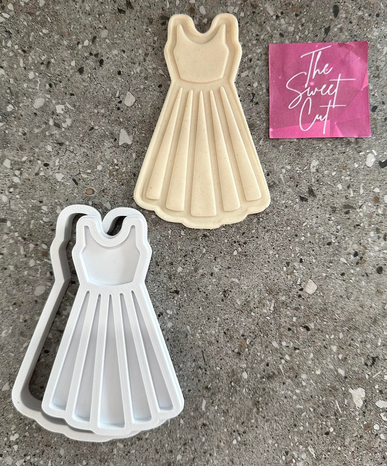 Dress cookie cutters and stamps