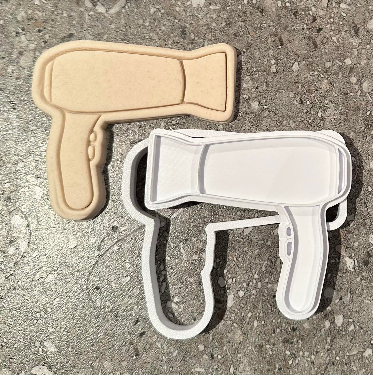 Hair Dryer stamp and cutter