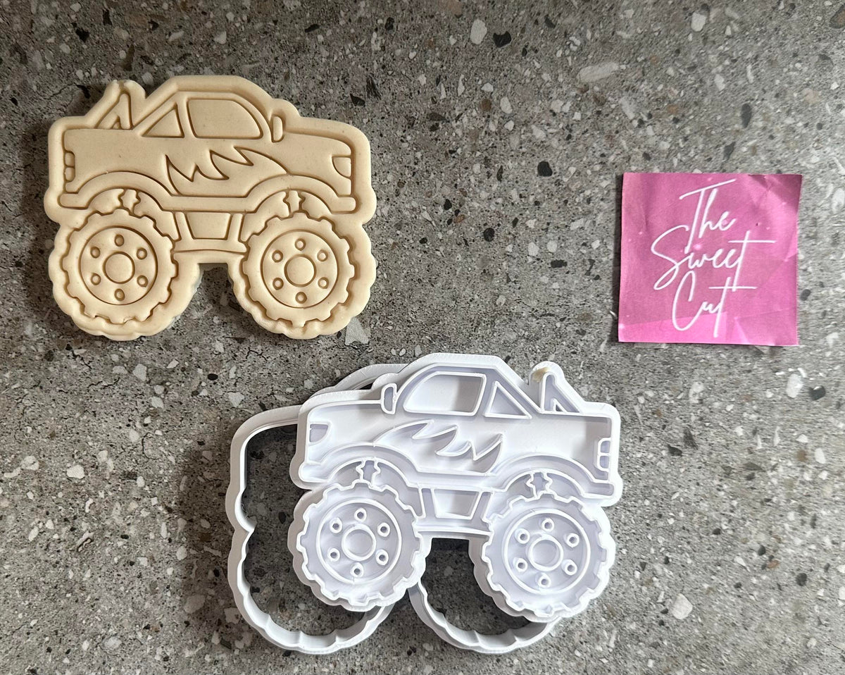 Monster truck 2 stamp and cutter