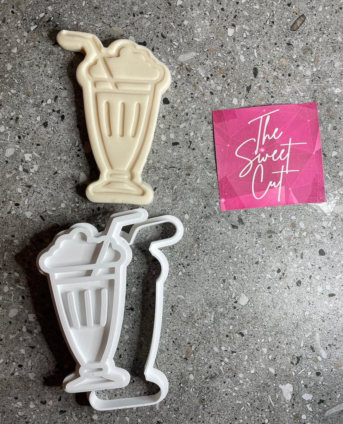 Milkshake stamp and cutter