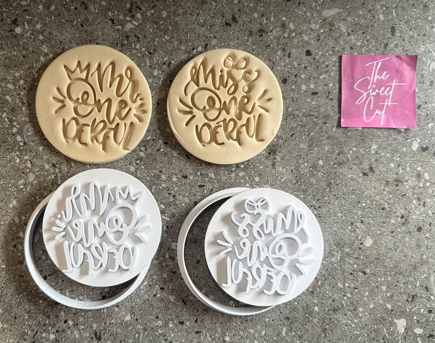 Mr and miss onederful stamp and cutter