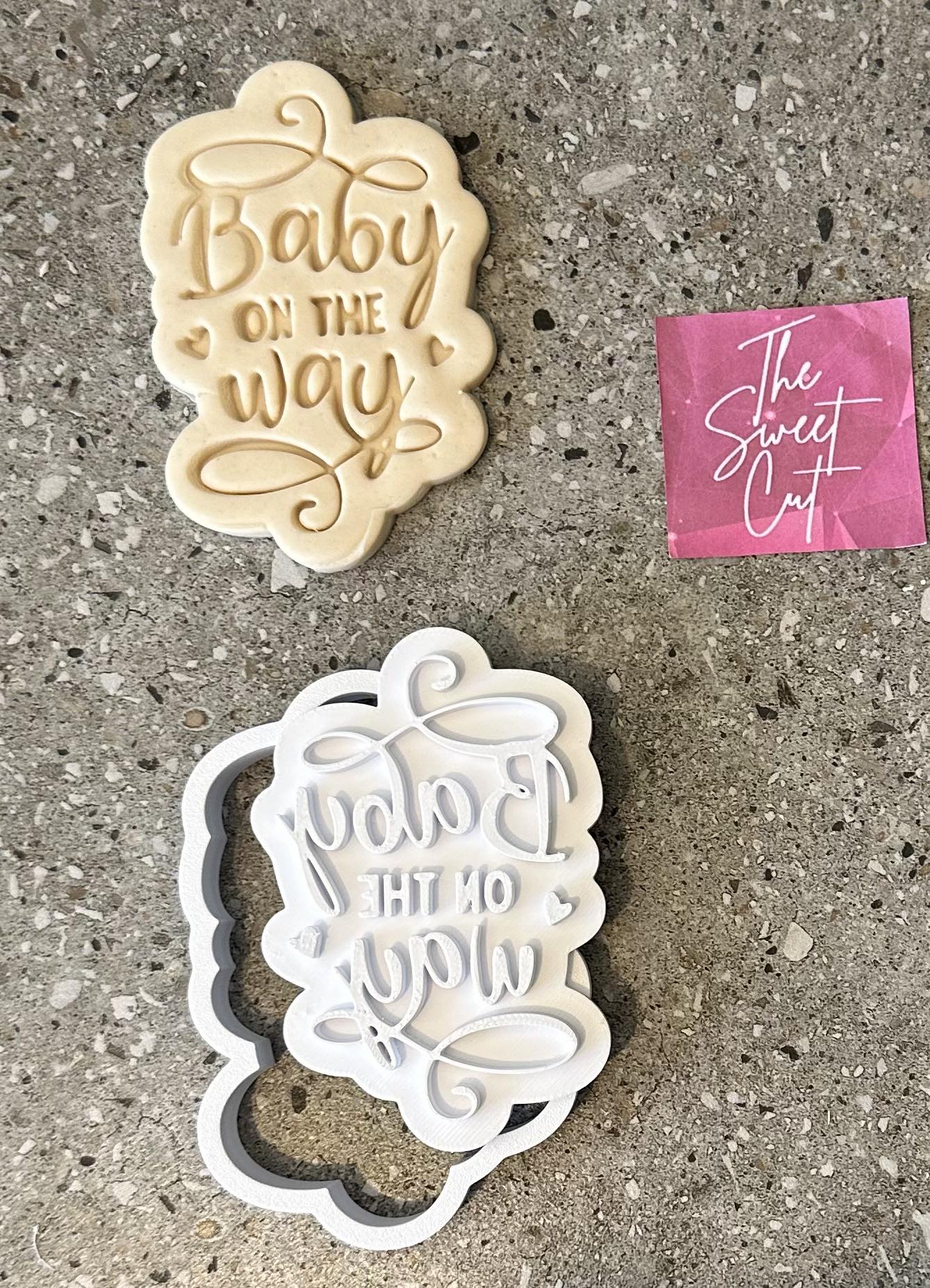 Baby on the way stamp and cutter