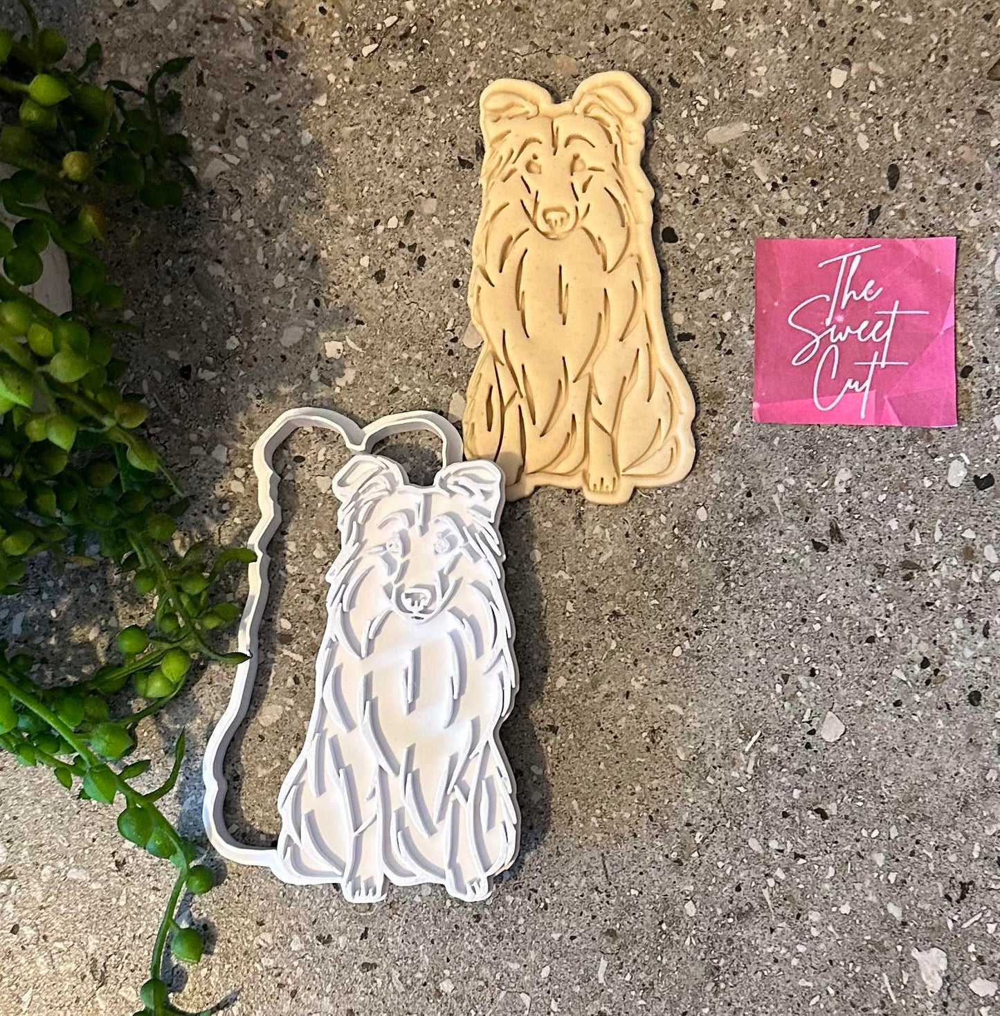Sheltie dog stamp and cutter