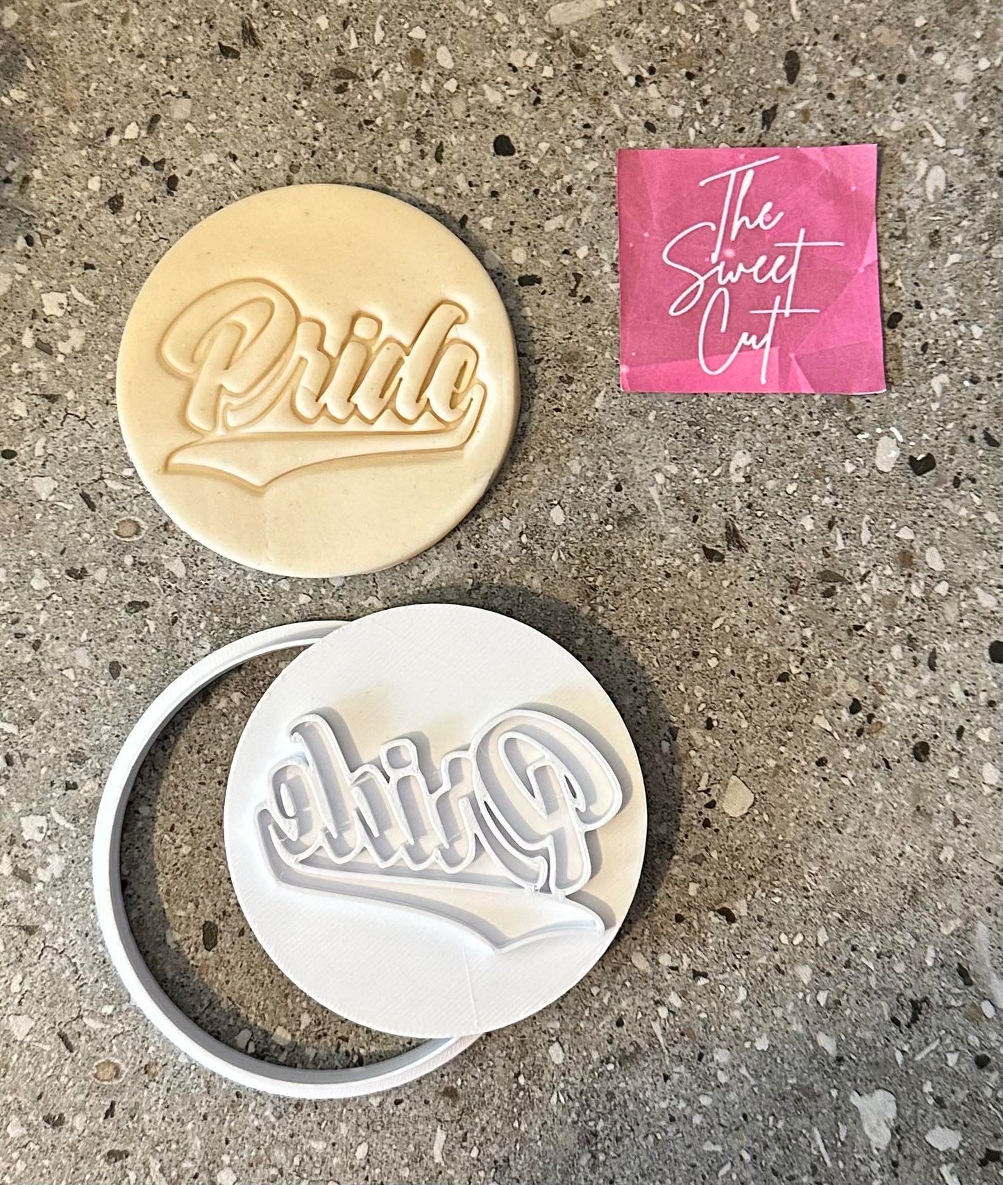 Pride stamp with circle cutter