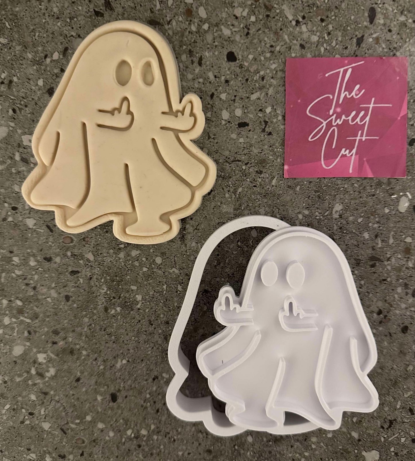 Ghost with rude finger