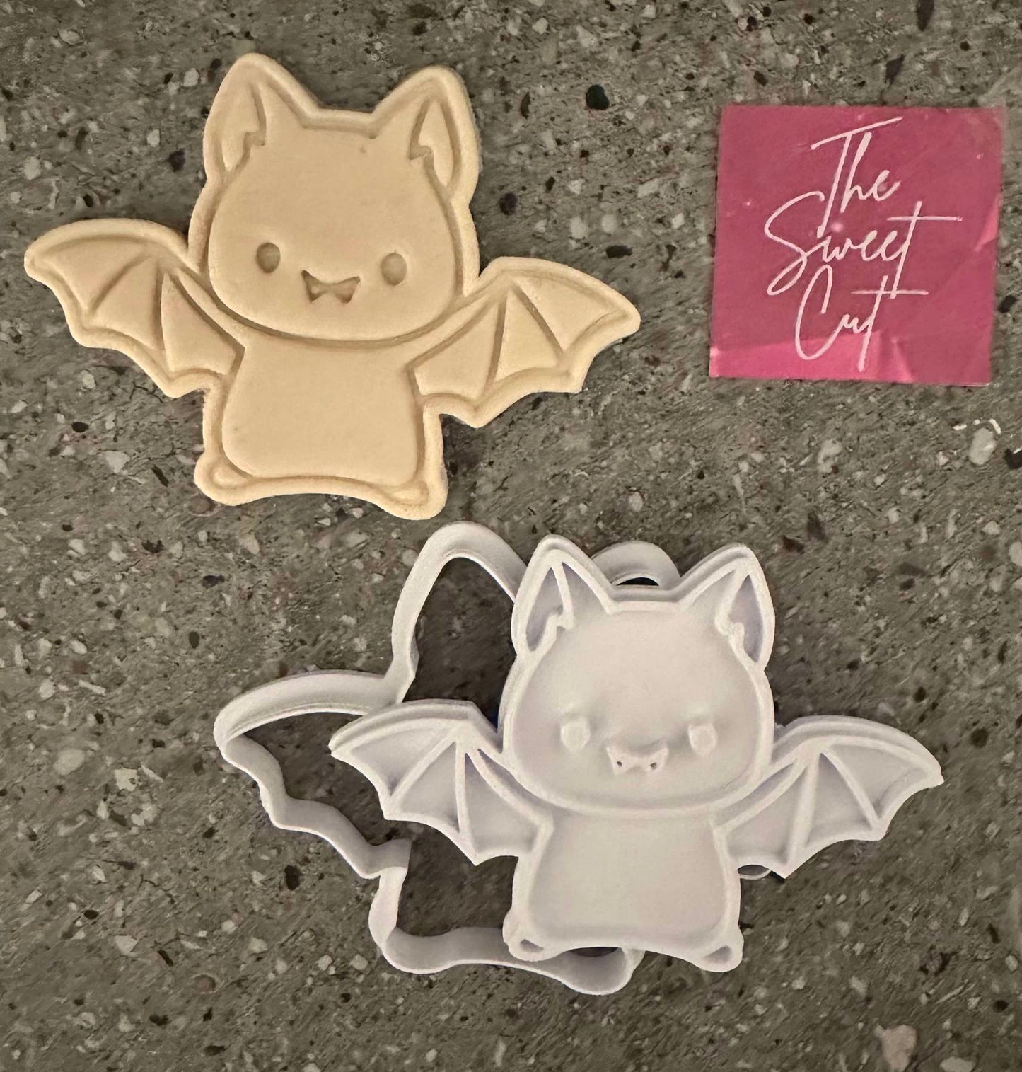 Bat cookie cutter and stamp