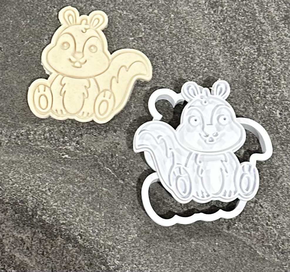 Squirrel stamp and cutter