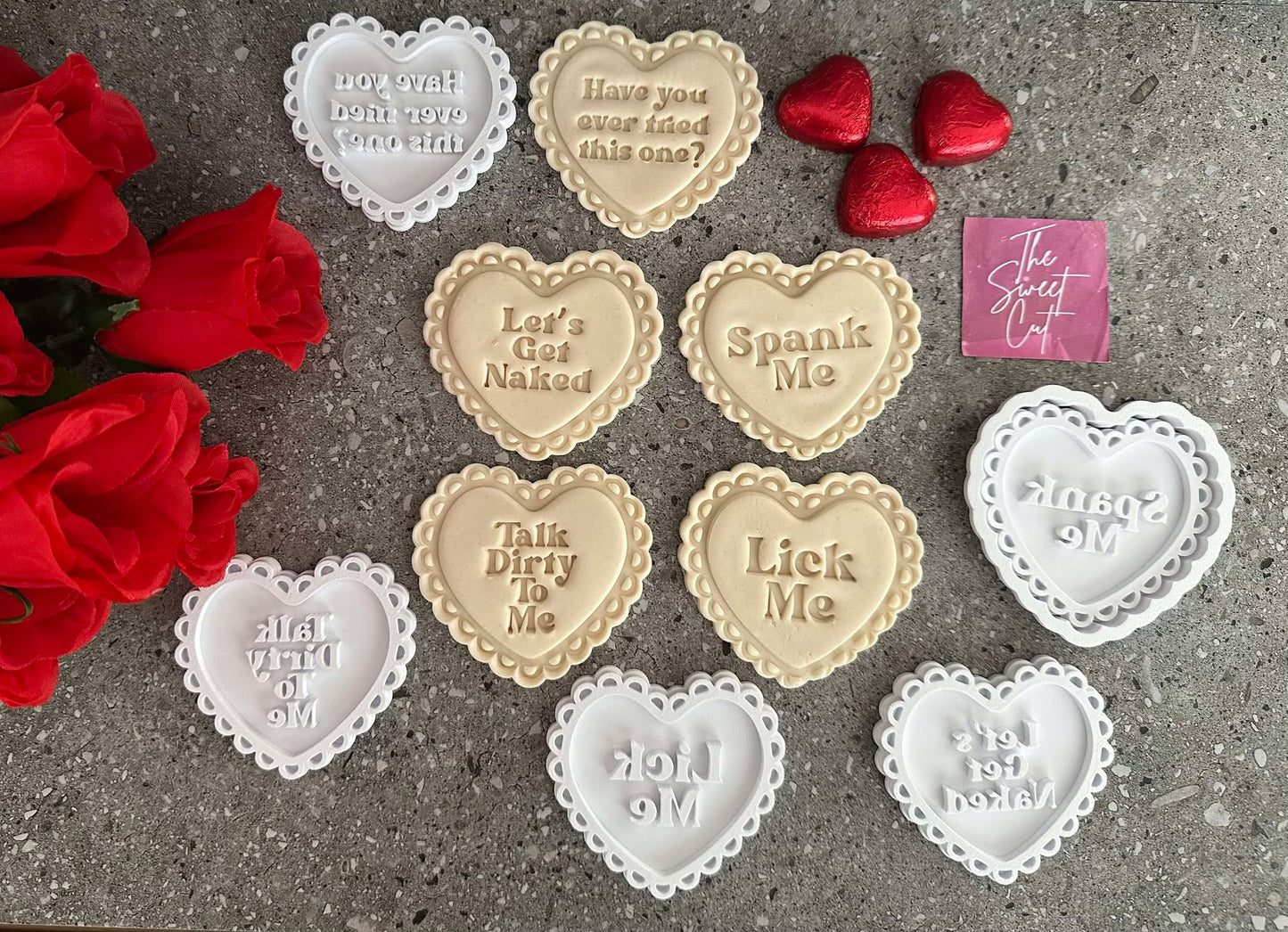 Cute Heart with saying with heart cutter pack