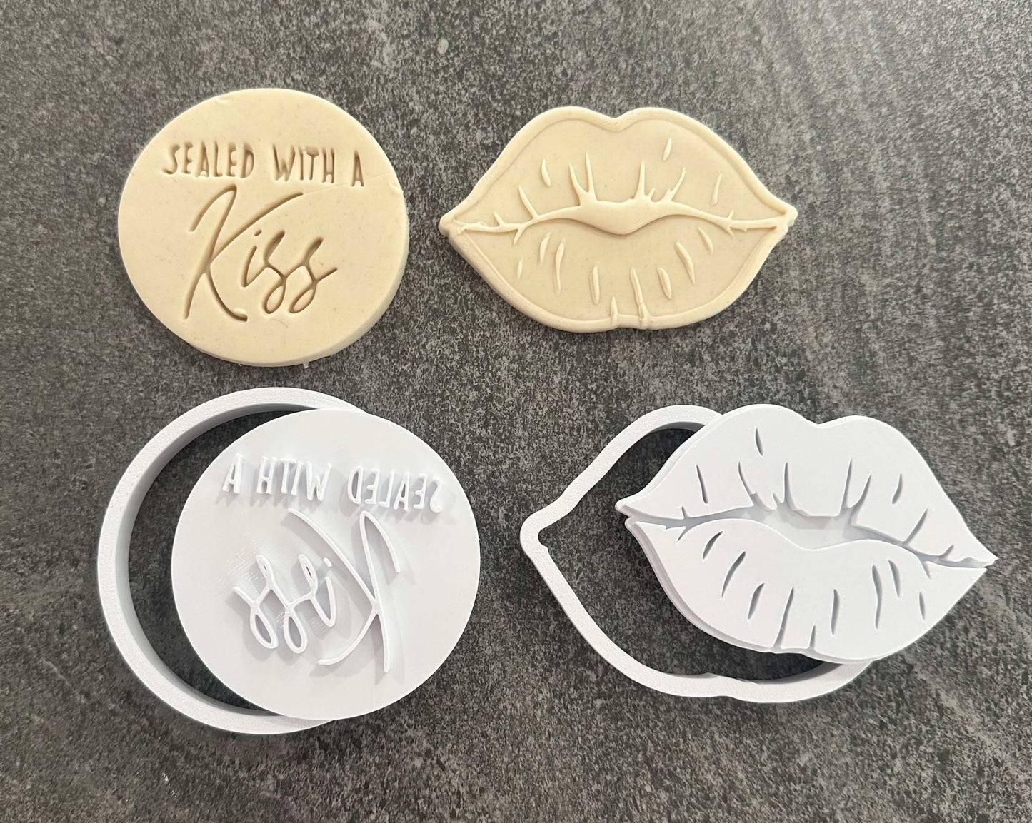 Sealed with a kiss stamp and cutter pack