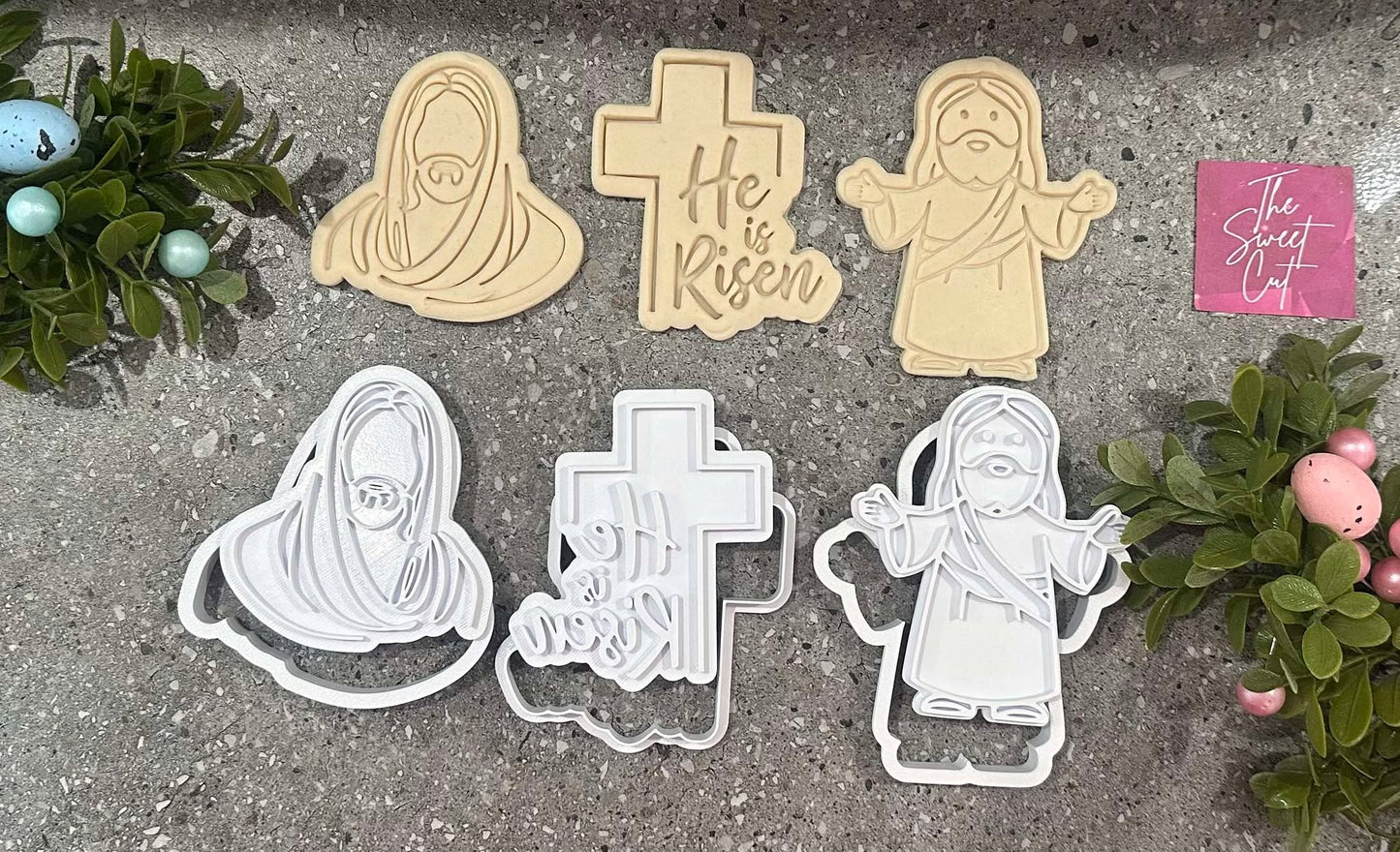 He is Risen stamp and cutter pack