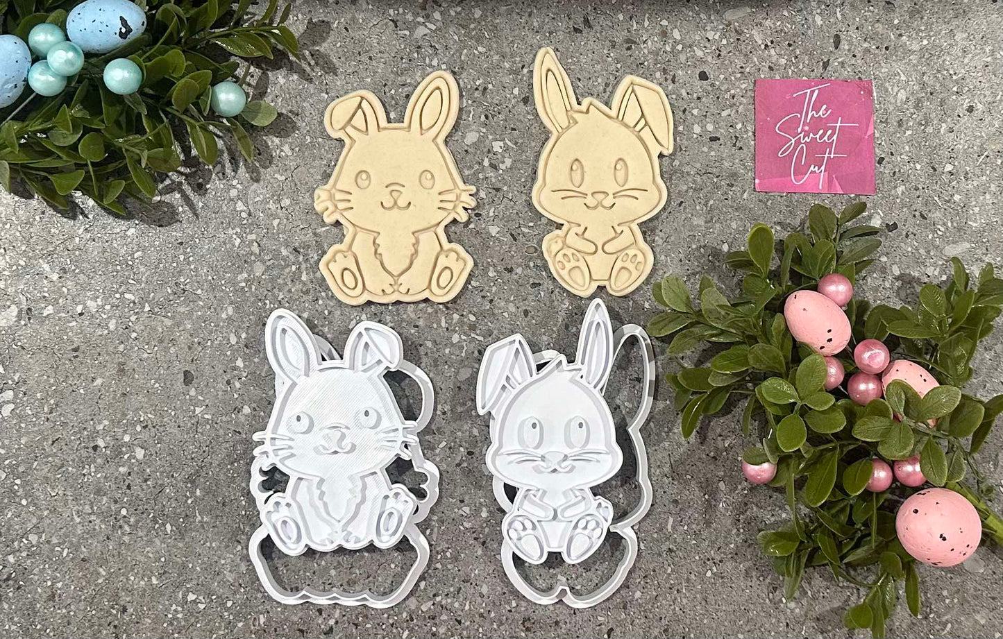 Baby bunnies stamp and cutter