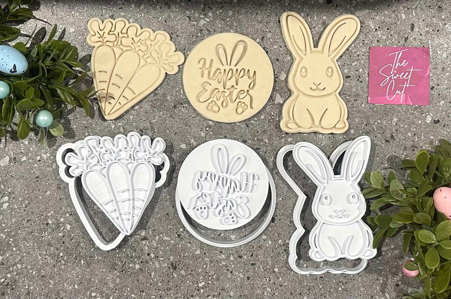 Carrot, happy easter and bunny pack