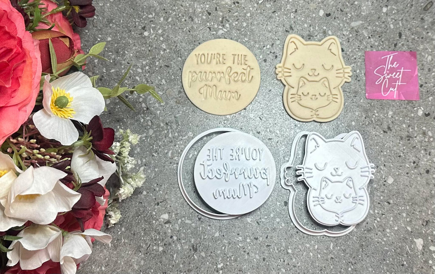 You're the purrfect mum stamp and cutter pack