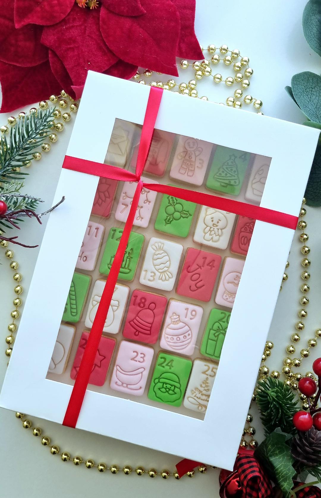 Christmas advent stamp and cutter pack