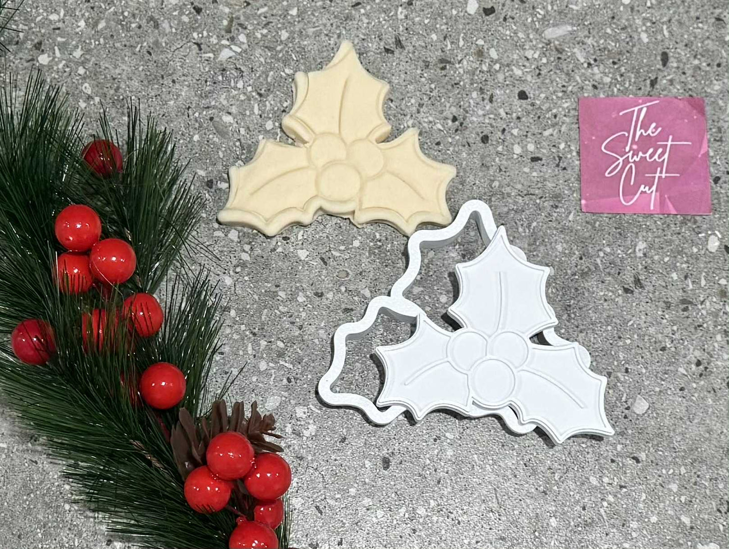 Holly stamp and cutter
