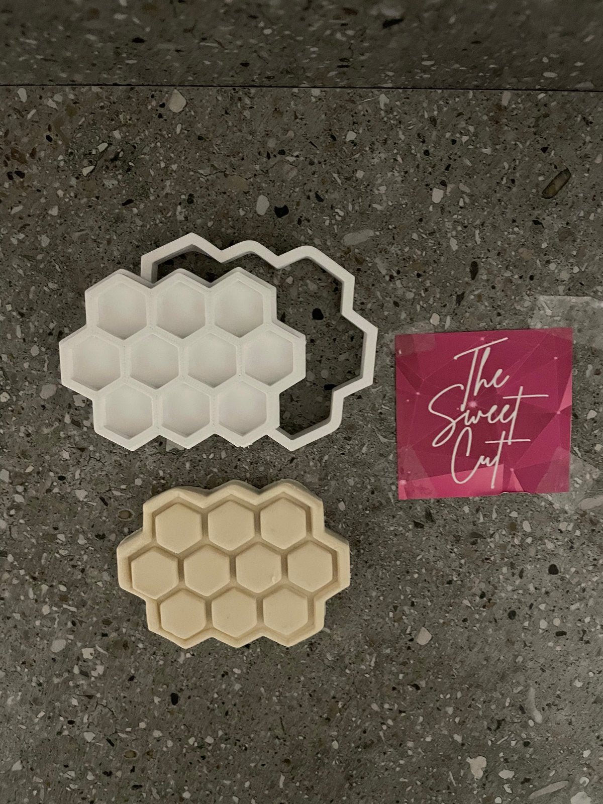 Honeycomb stamp and cutter