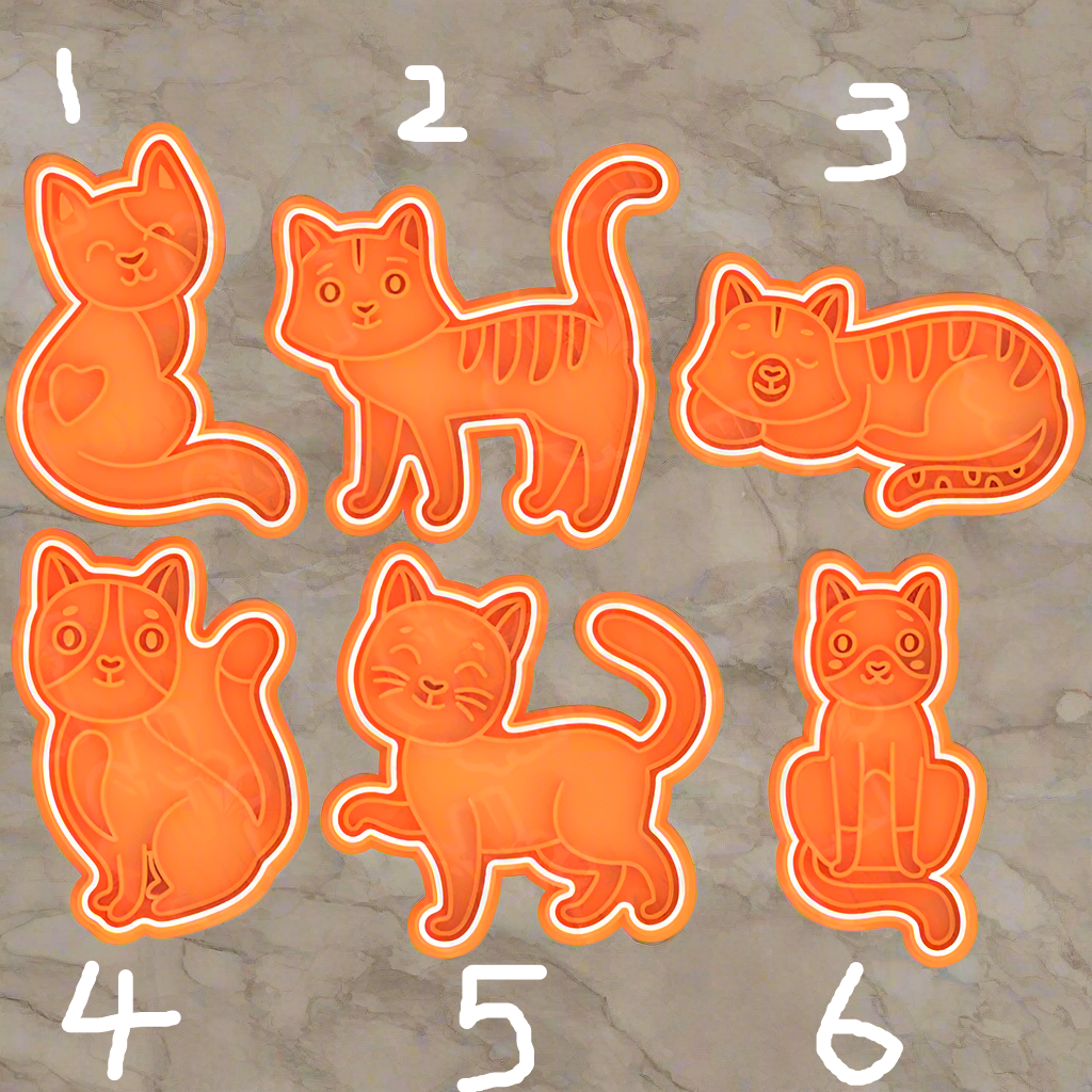 Cat #3 stamp and cutters