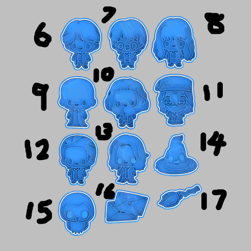Harry Characters stamp and cutters