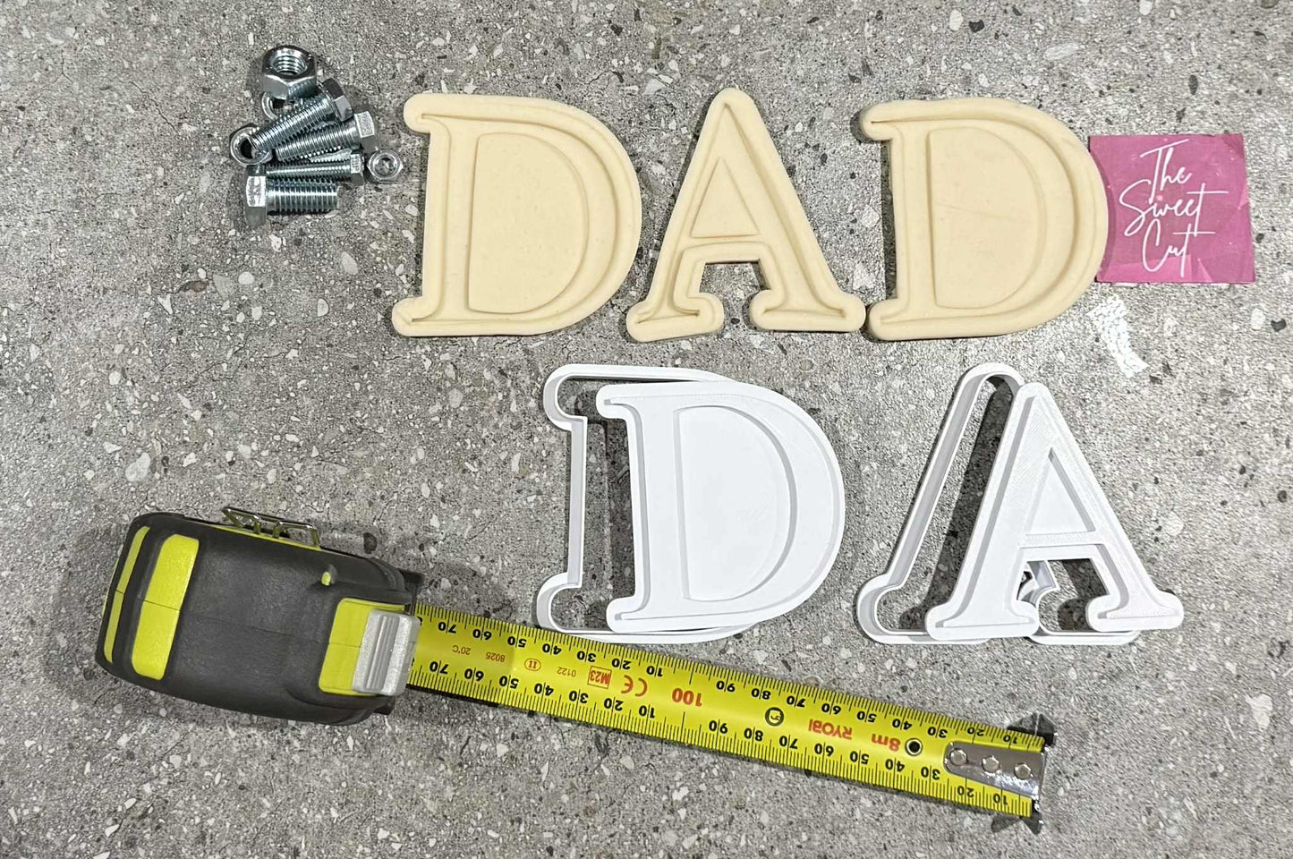 D A stamp and cutters
