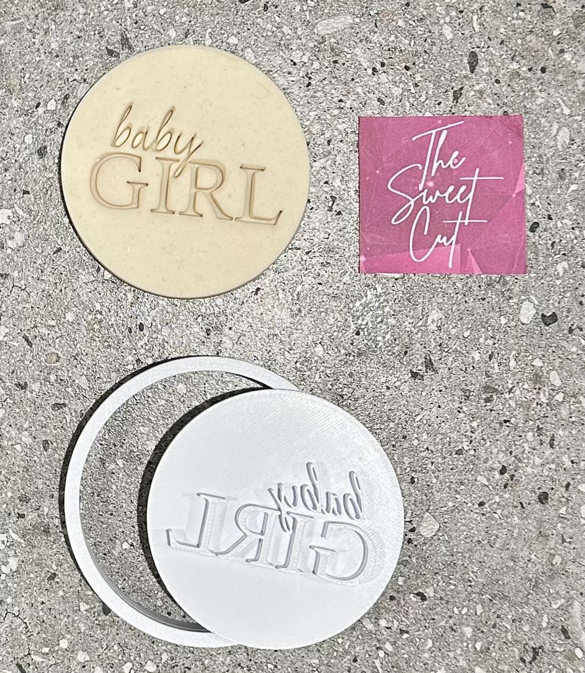 Baby girl or Baby boy stamp and cutter