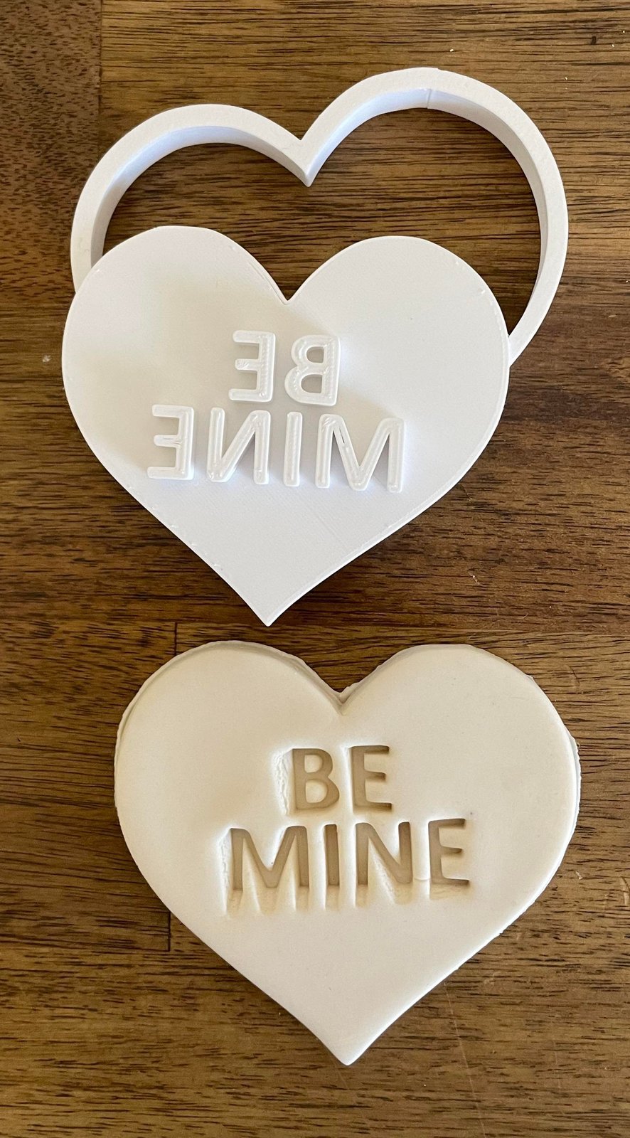 Be mine heart stamp and cutter