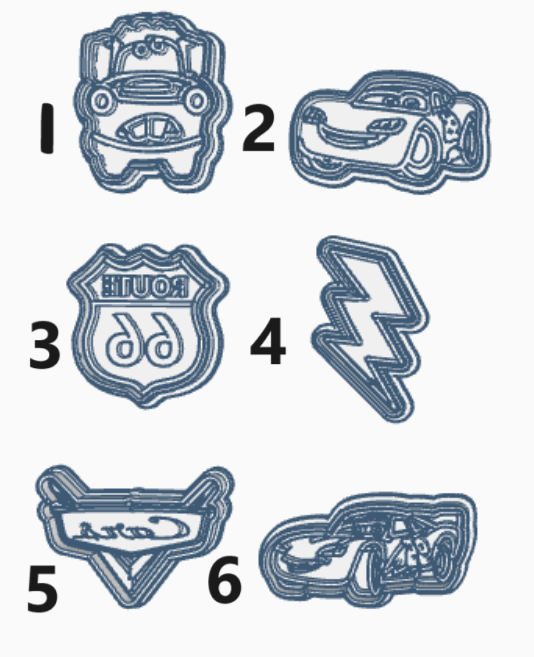 Car 2 stamp and cutters