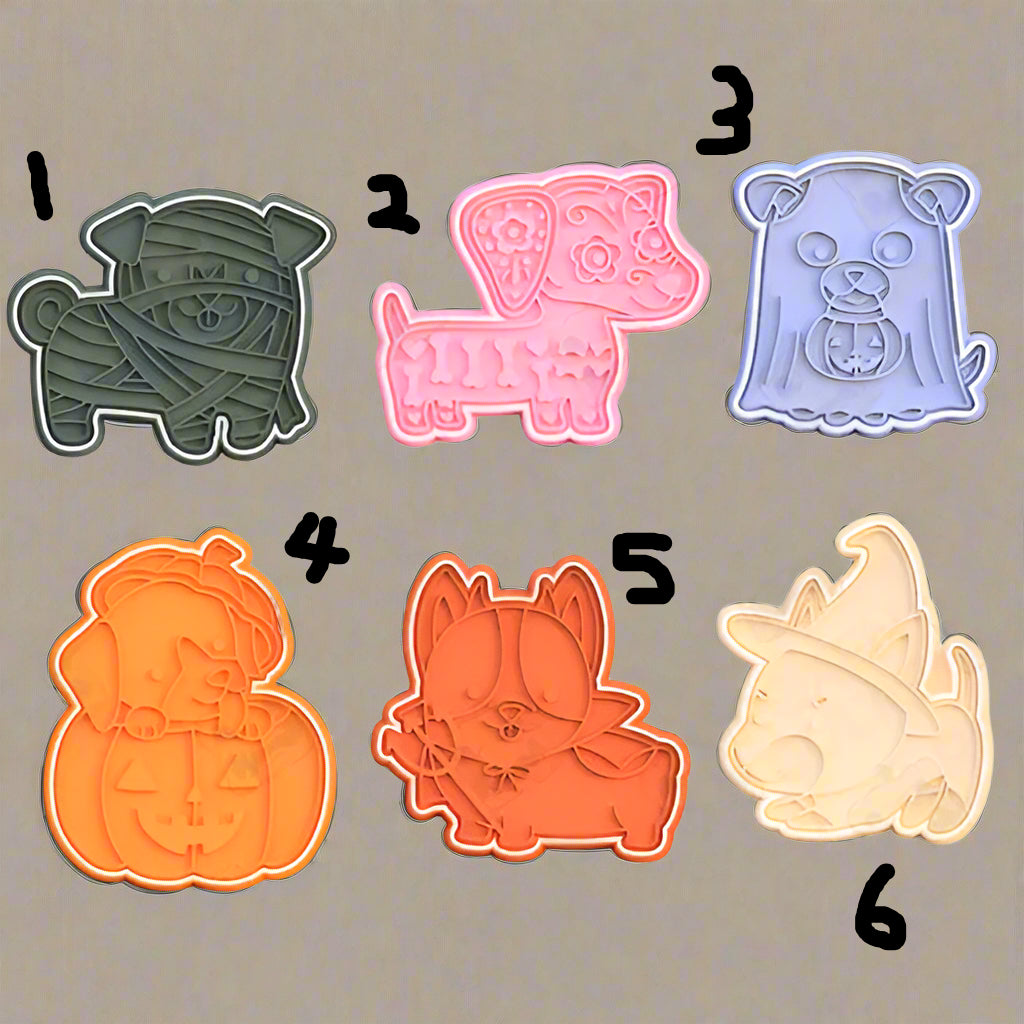Halloween dog stamps and cutters