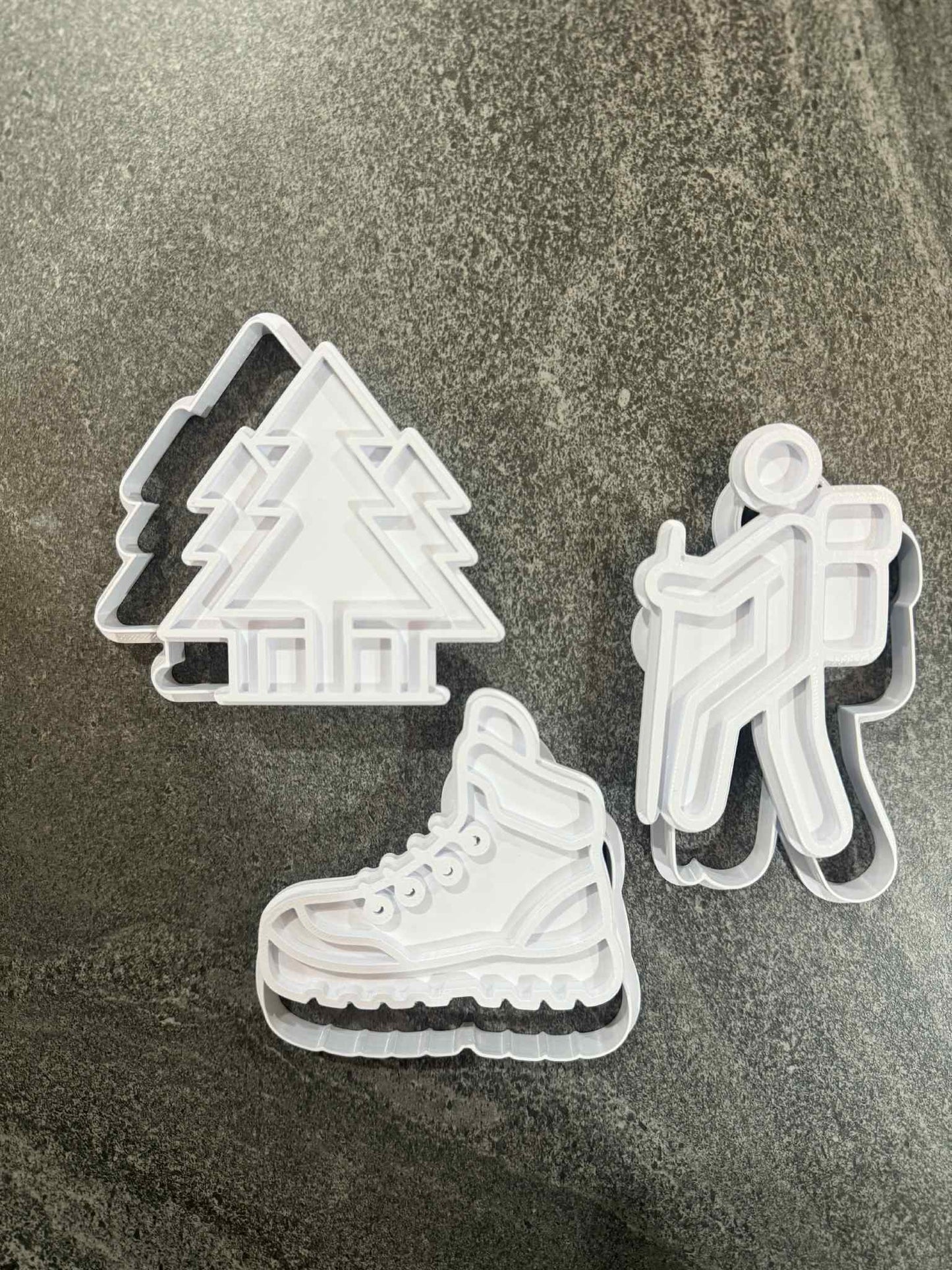 Hiking theme stamp and cutter