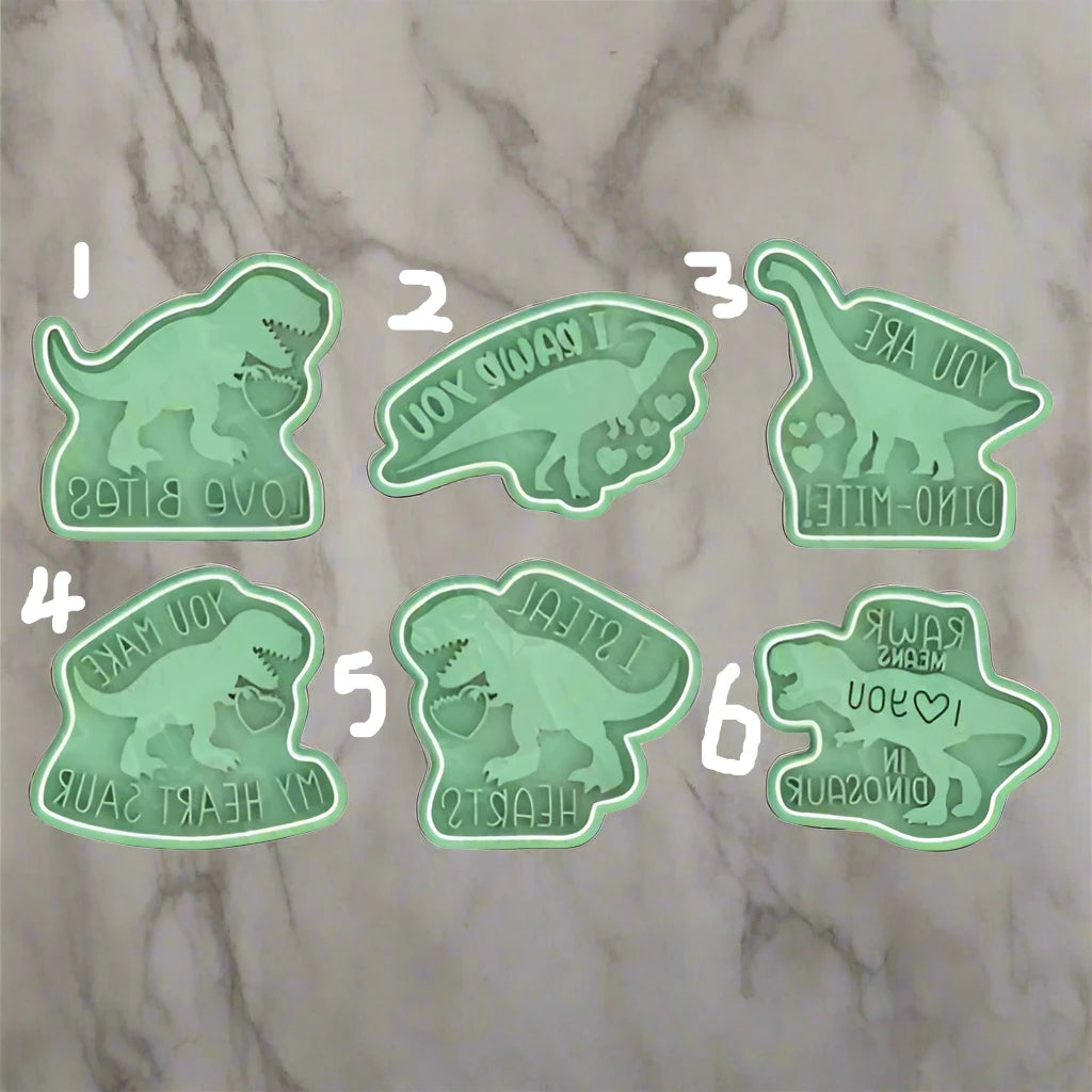 Valentine Dinosaur stamps and cutters